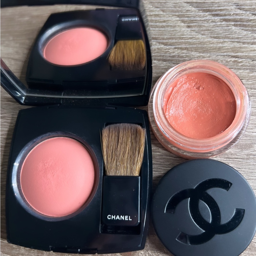 Chanel powder blush and cream blush duo